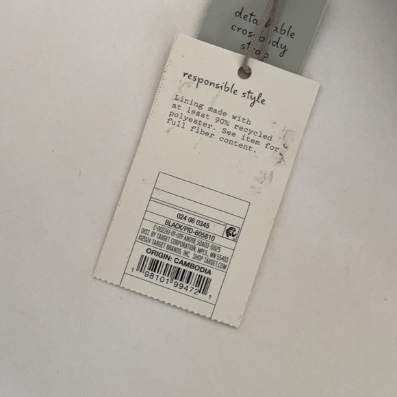 A New Day Black Shoulder Bag with Gold Chain NWT - Picture 6 of 11